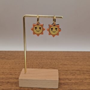Pendiente Sol mini aro