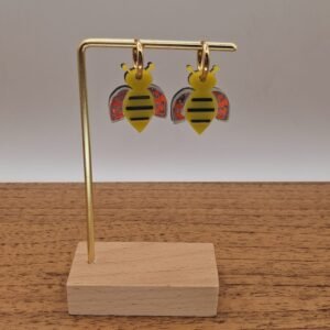 Pendiente abeja mini aro