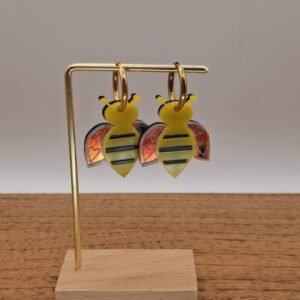 Pendiente abeja aro